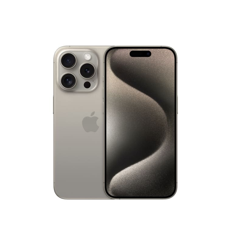 iPhone 15 Pro phiên bản màu titanium tự nhiên (natural titanium)